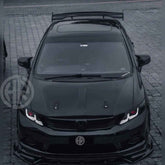 Honda Civic Rebirth Front Splitter Glossy Black Aerodynamic Styling Kit